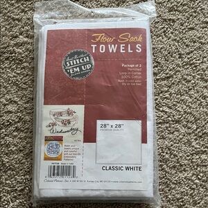Aunt Martha’s White Flour Sack Towels